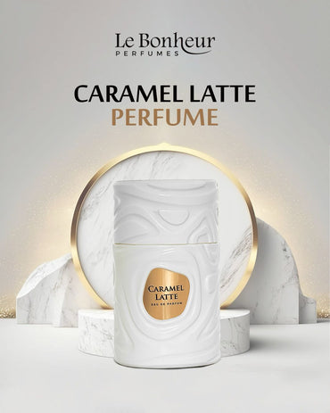 Le Bonheur Caramel Latte bottle close-up