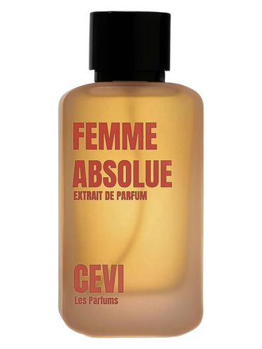 Femme Absolue CEVI perfume bottle with citrus red fruits caramel notes