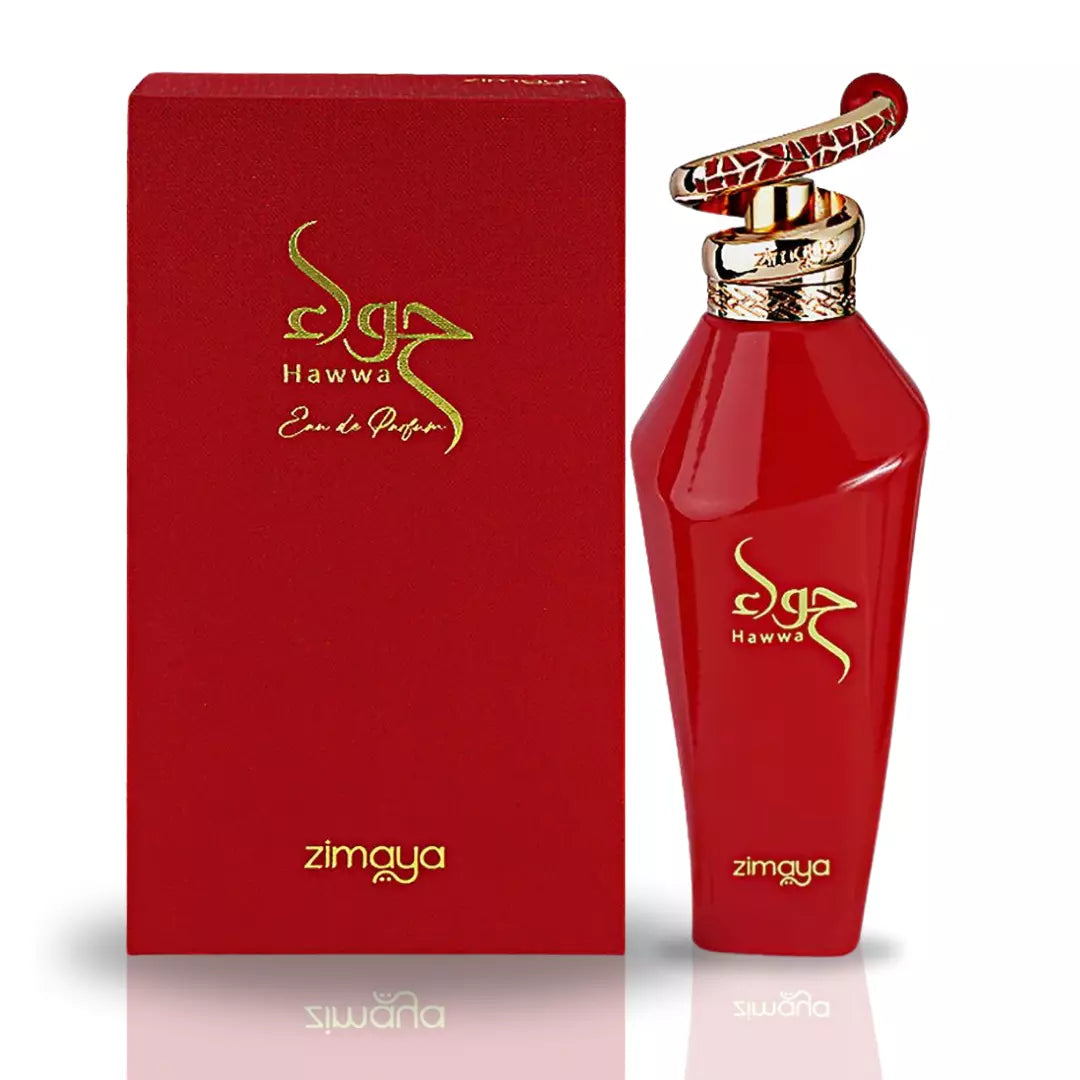 Red Zimaya Hawwa perfume bottle