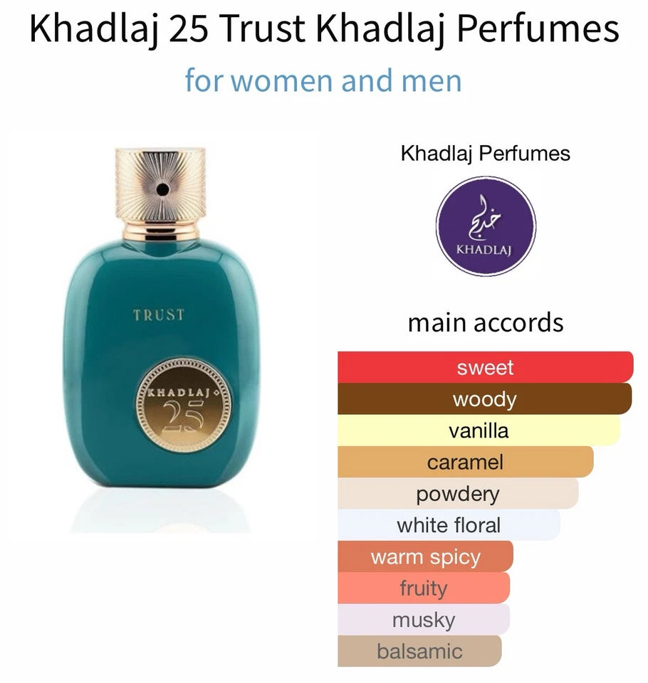 Khadlaj 25 Trust unisex fragrance Dubai Perfume Hub