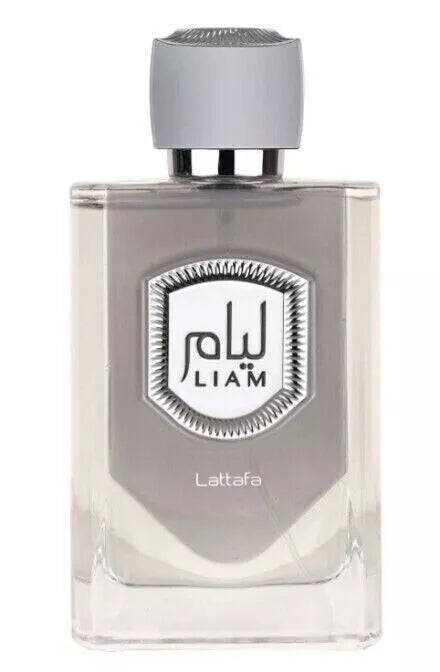 Buy Lattafa Liam Grey men’s woody vanilla perfume UK