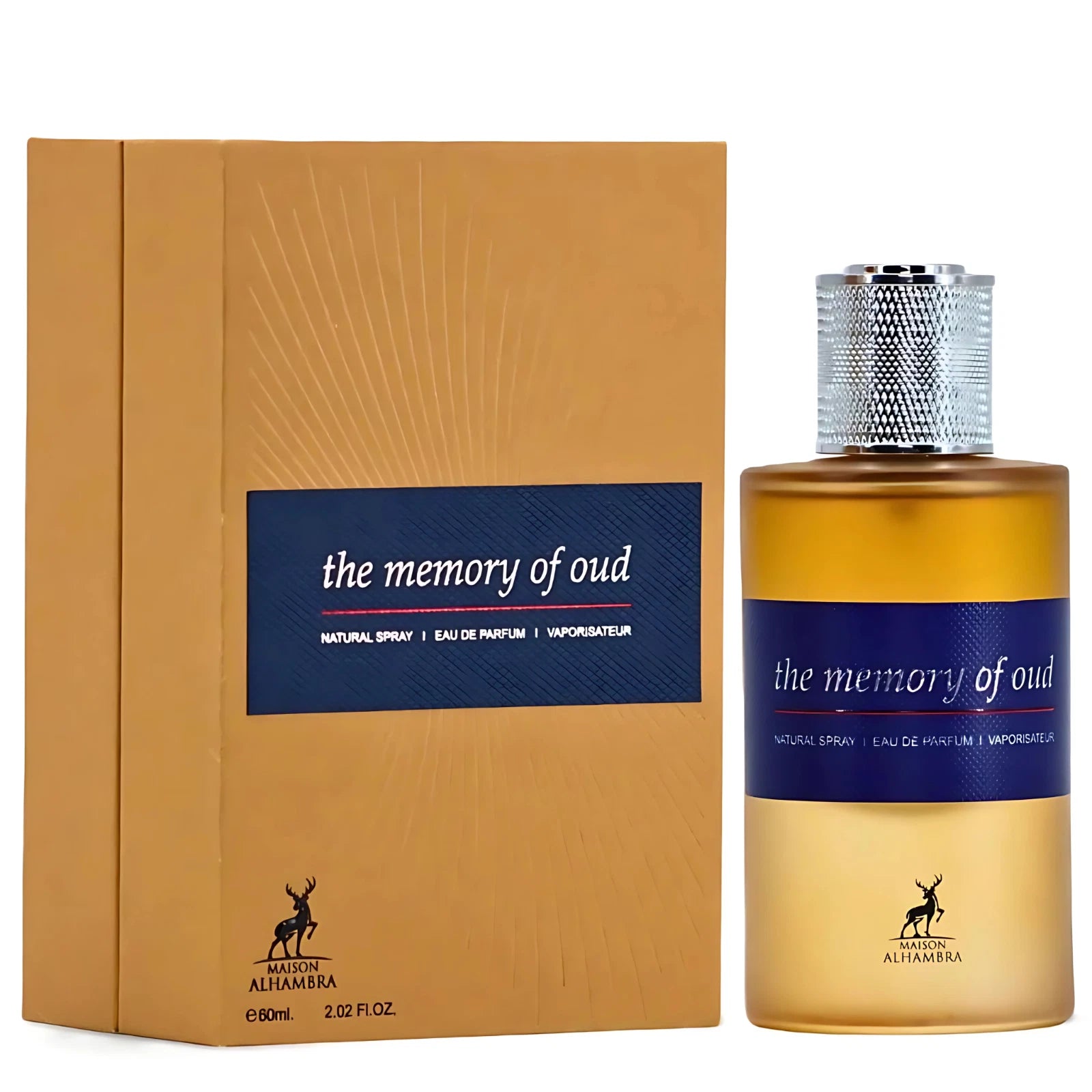 Memory of Oud perfume with passionfruit, rose, oud, and amber