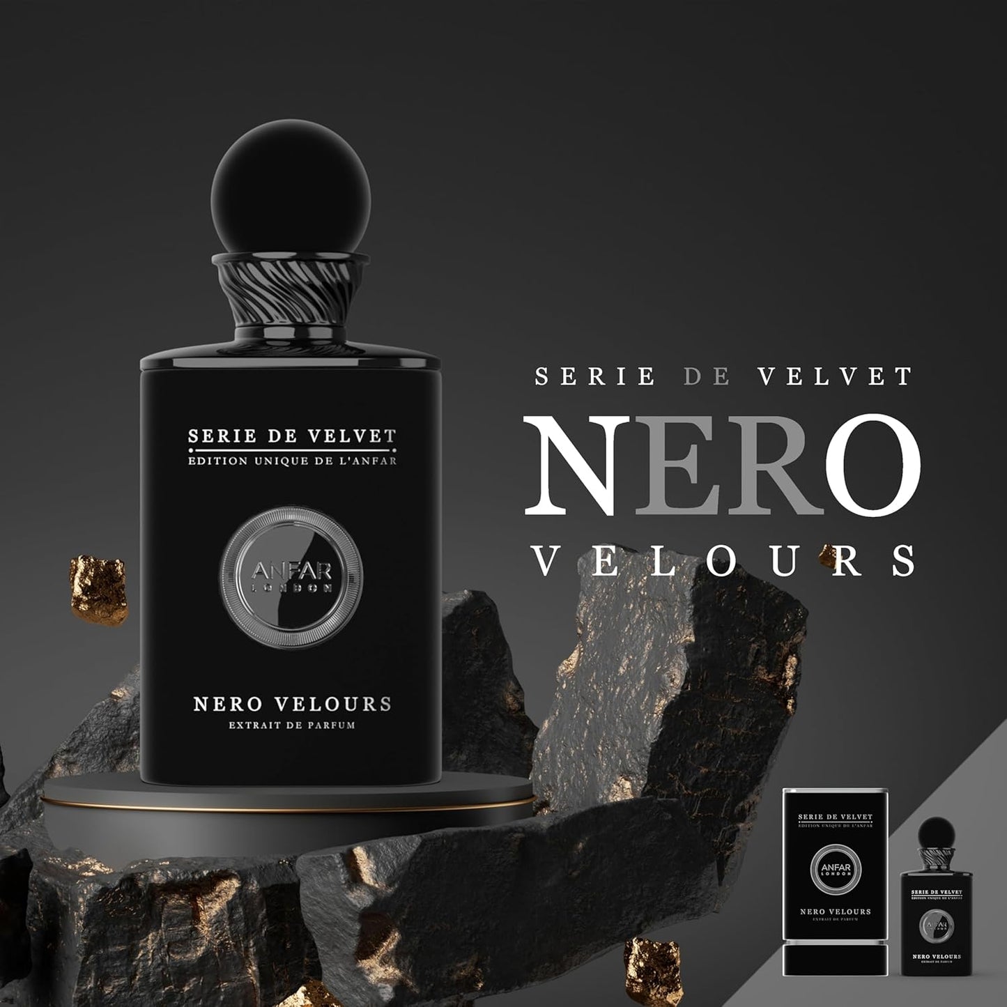 Nero Velours Eau de Parfum by Anfar London bottle