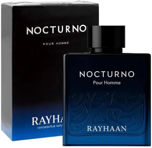 Rayhaan Nocturno 100ml perfume bottle woody aromatic fragrance