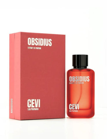 Obsidius by CEVI fragrance bottle leather scent for women and men