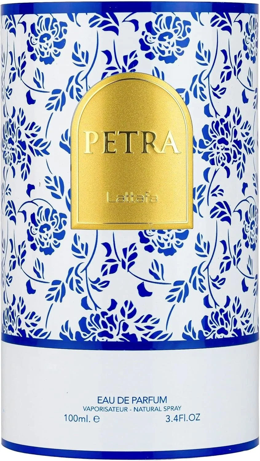 Petra Lattafa Eau de Parfum bottle – plum, rum, tuberose scent