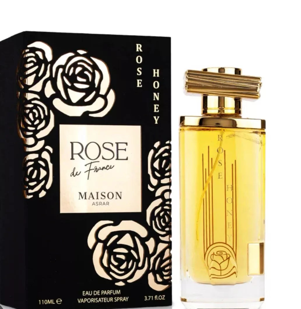 Rose Honey Perfume by Maison Asrar – Luxurious Warm and Spicy Eau de Parfum