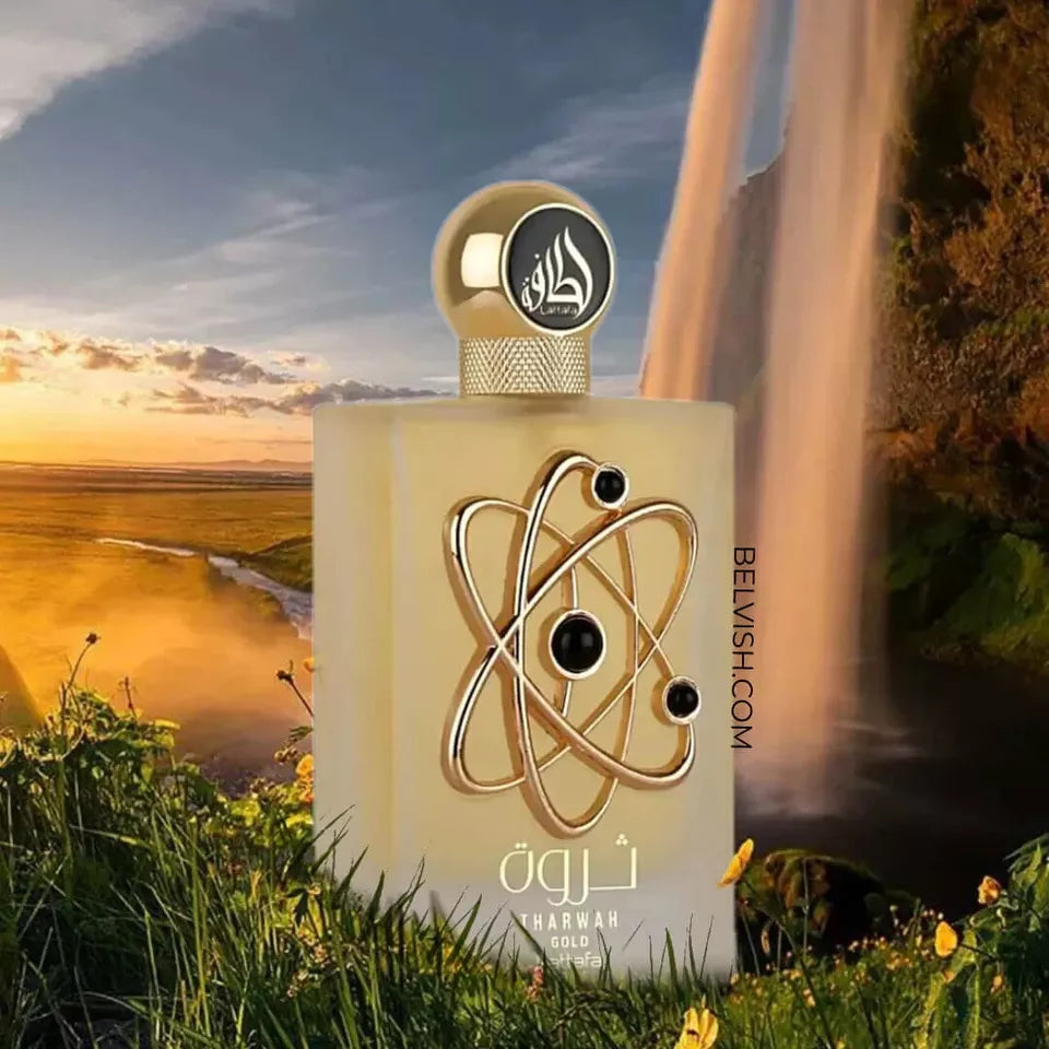 Tharwah Gold lattafa bottle