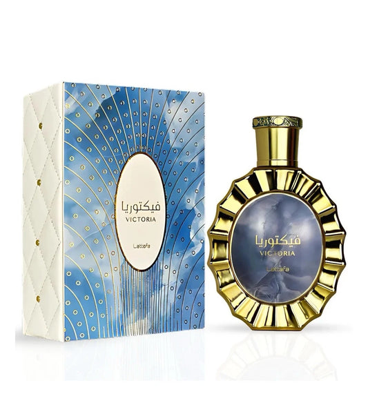 Victoria Lattafa bottle and box