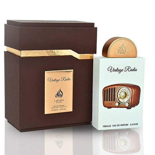 Vintage Radio Eau De Parfum bottle and box