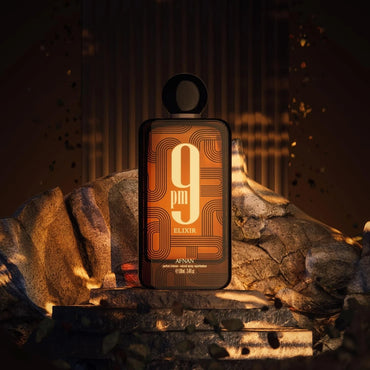9PM Elixir bottle by Afnan