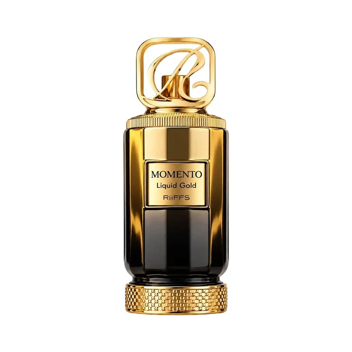 Riiffs Momento Liquid Gold perfume bottle,