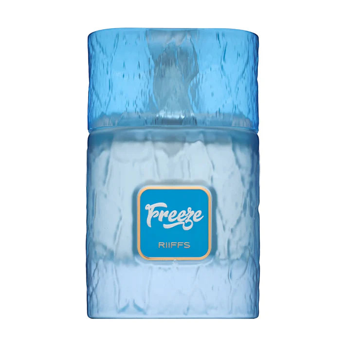Riiffs Freeze fragrance bottle with lemon mint woody notes