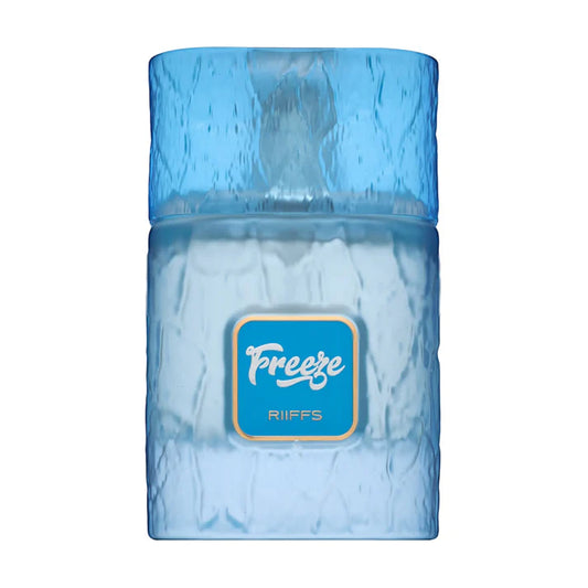 Riiffs Freeze fragrance bottle with lemon mint woody notes