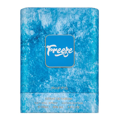 Freeze by Riiffs perfume bottle cool fresh scent with citrus and cedar
