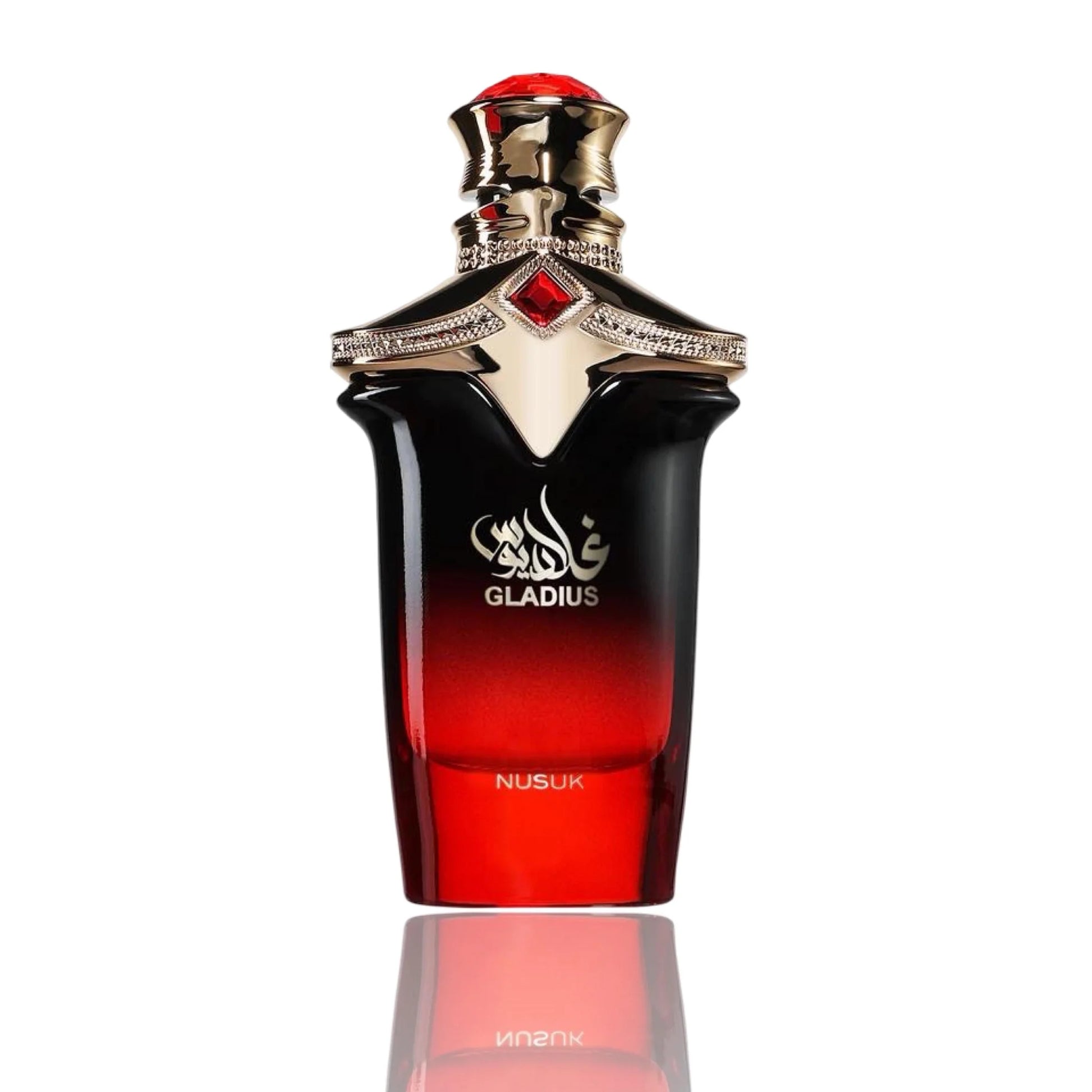 Gladius Nusuk perfume bottle with raspberry cardamom amber notes
