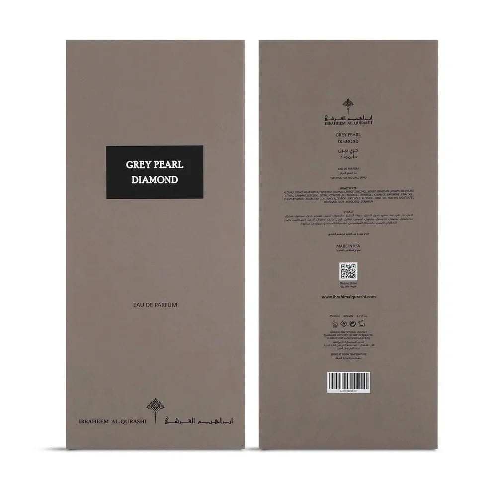Grey Pearl Diamond by Ibrahim Al Qurashi | Oriental Floral Perfume