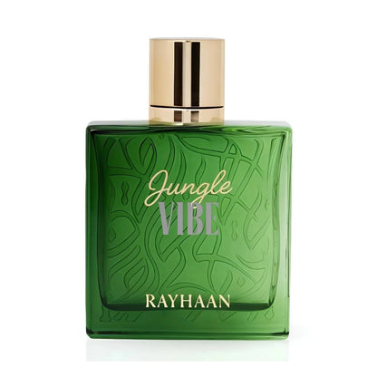 Rayhaan Jungle Vibe fragrance with bergamot grapefruit fig notes