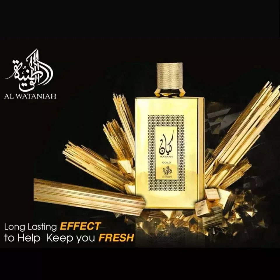 Kayaan Gold by Al Wataniah – Elegant Long-Lasting Perfume for Men