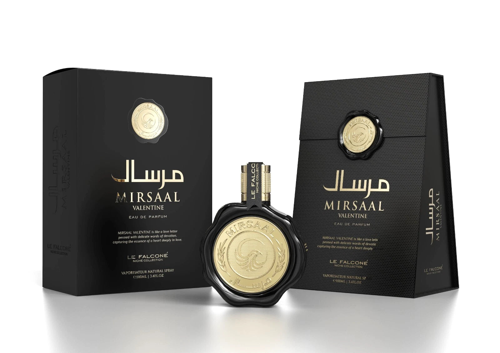 Mirsaal Valentine by Le Falcone perfume bottle fresh citrus musky scent