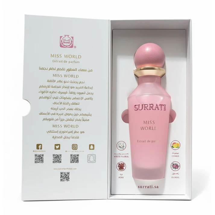Miss World Extrait De Parfum by Surrati – Floral Citrus Perfume for Women