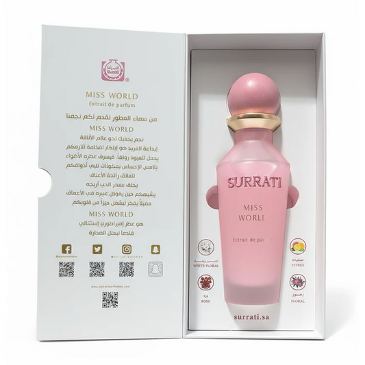 Miss World Extrait De Parfum by Surrati – Floral Citrus Perfume for Women