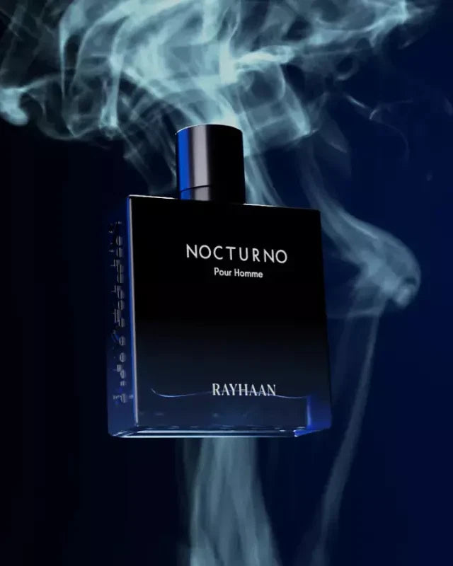 Nocturno by Rayhaan perfume bottle fresh woody scent for men