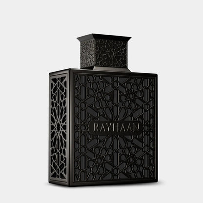 Rayhaan Obsidian perfume with iris, citrus, leather