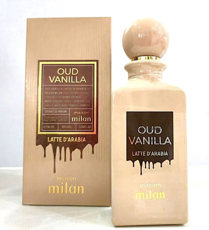 Oud Vanilla Latte d'Arabia by Maison Milan 90ml – Elegant Long-Lasting Unisex Perfume
