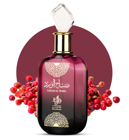 Sabah Al Ward women’s fragrance with orange blossom, jasmine, and vanilla