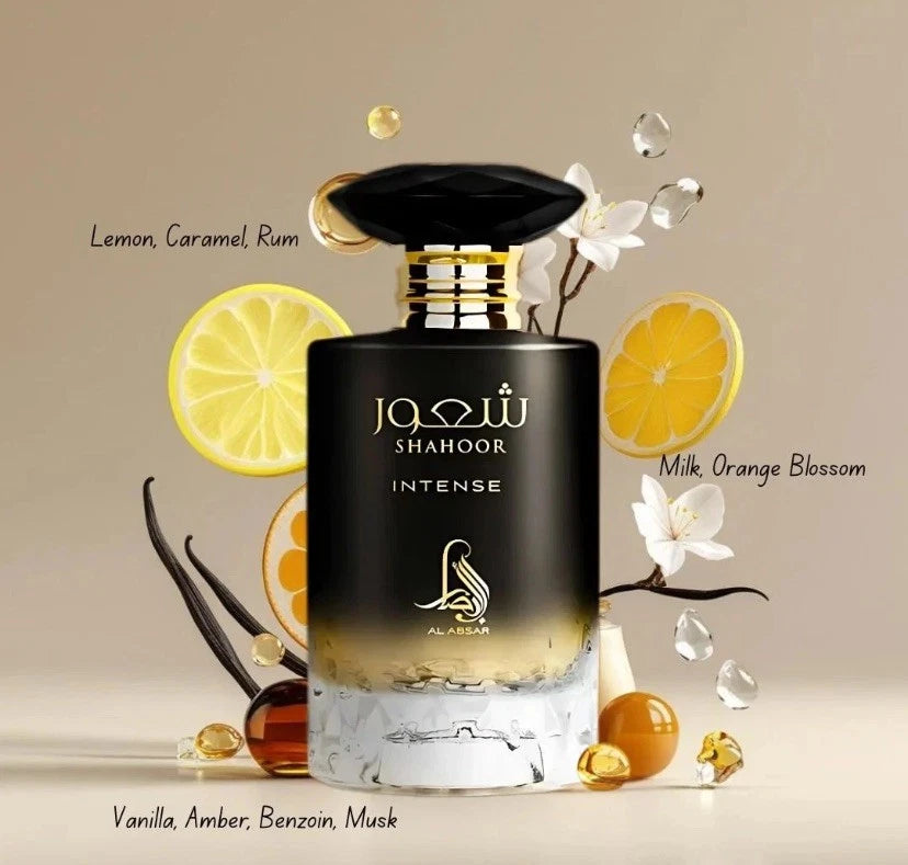 Shahoor Intense by Al Absar oriental vanilla unisex fragrance 100ml