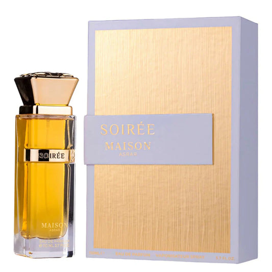 Soirée Eau de Parfum 100ml by Maison Asrar – Floral Fruity Gourmand Fragrance for Women