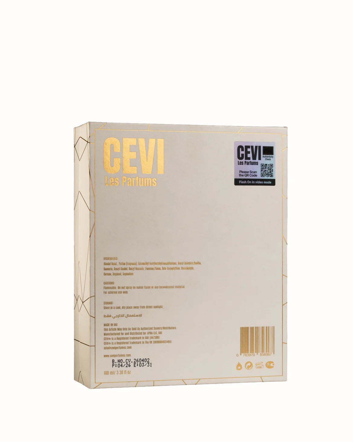 Cevi Les Parfums vanilla affair