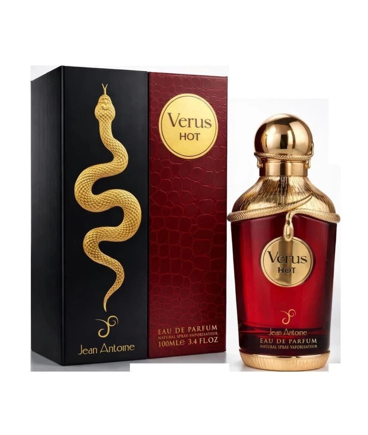 Verus Hot Eau de Parfum 100ml bottle and box